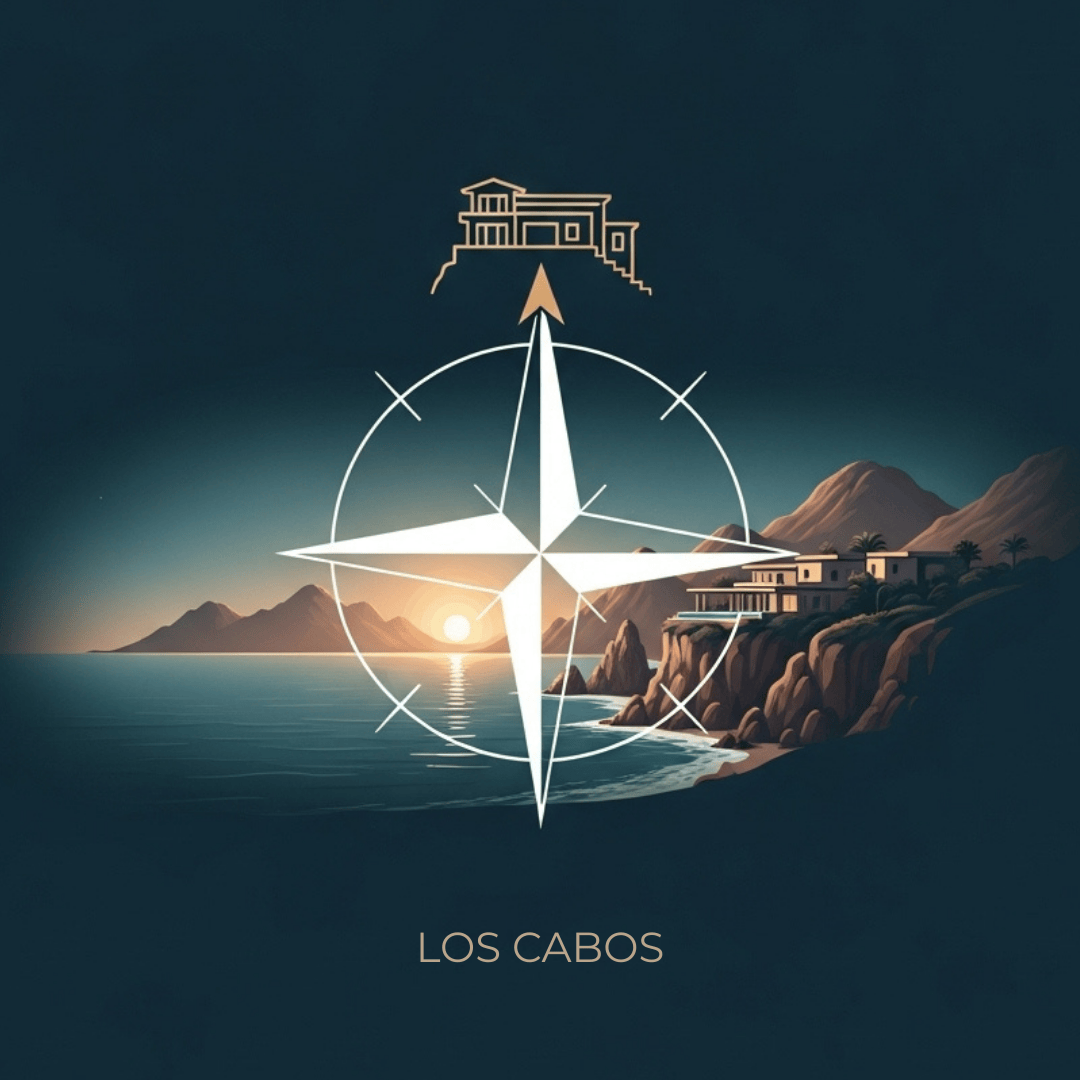 A compass representing a clear lifestyle vision for Los Cabos